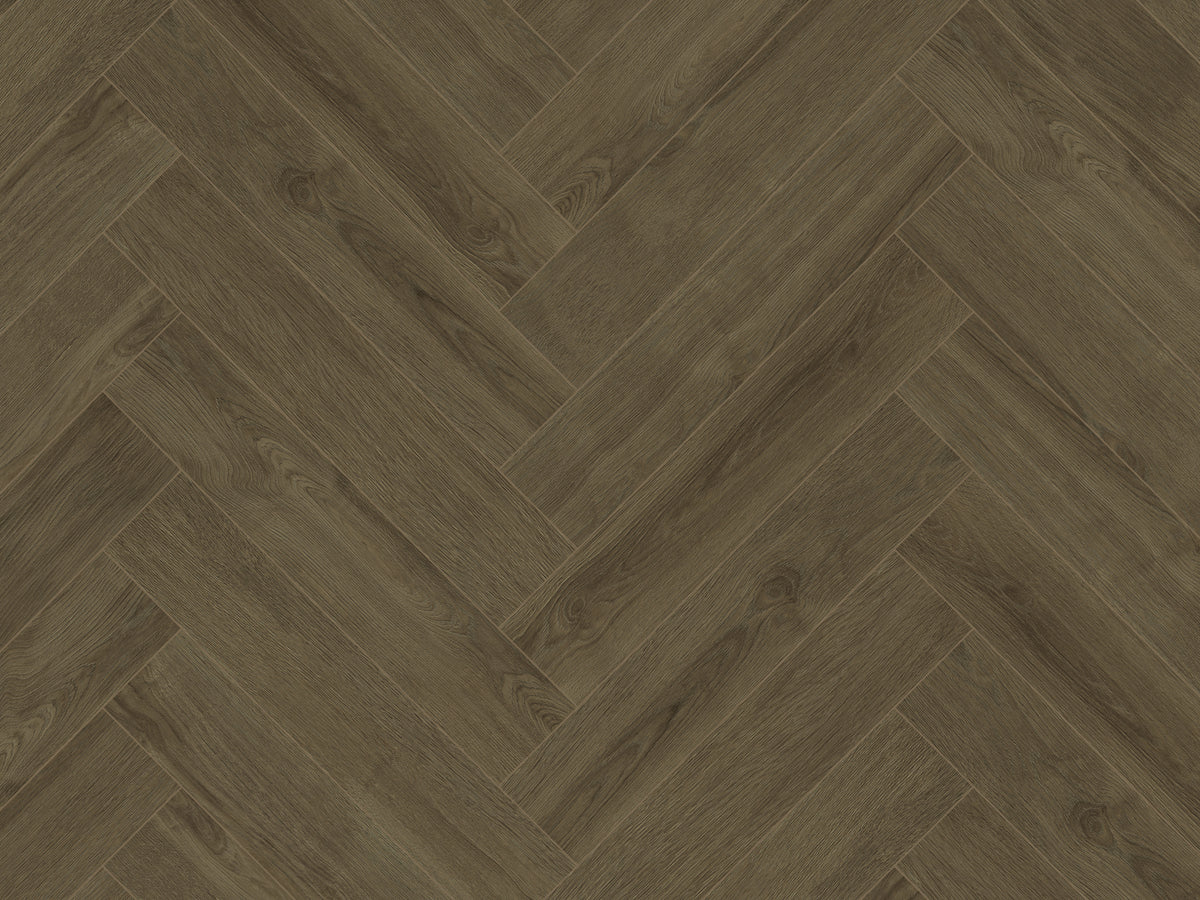 NUVA Herringbone Spic Waterproof - Soft Oak Mid Brown